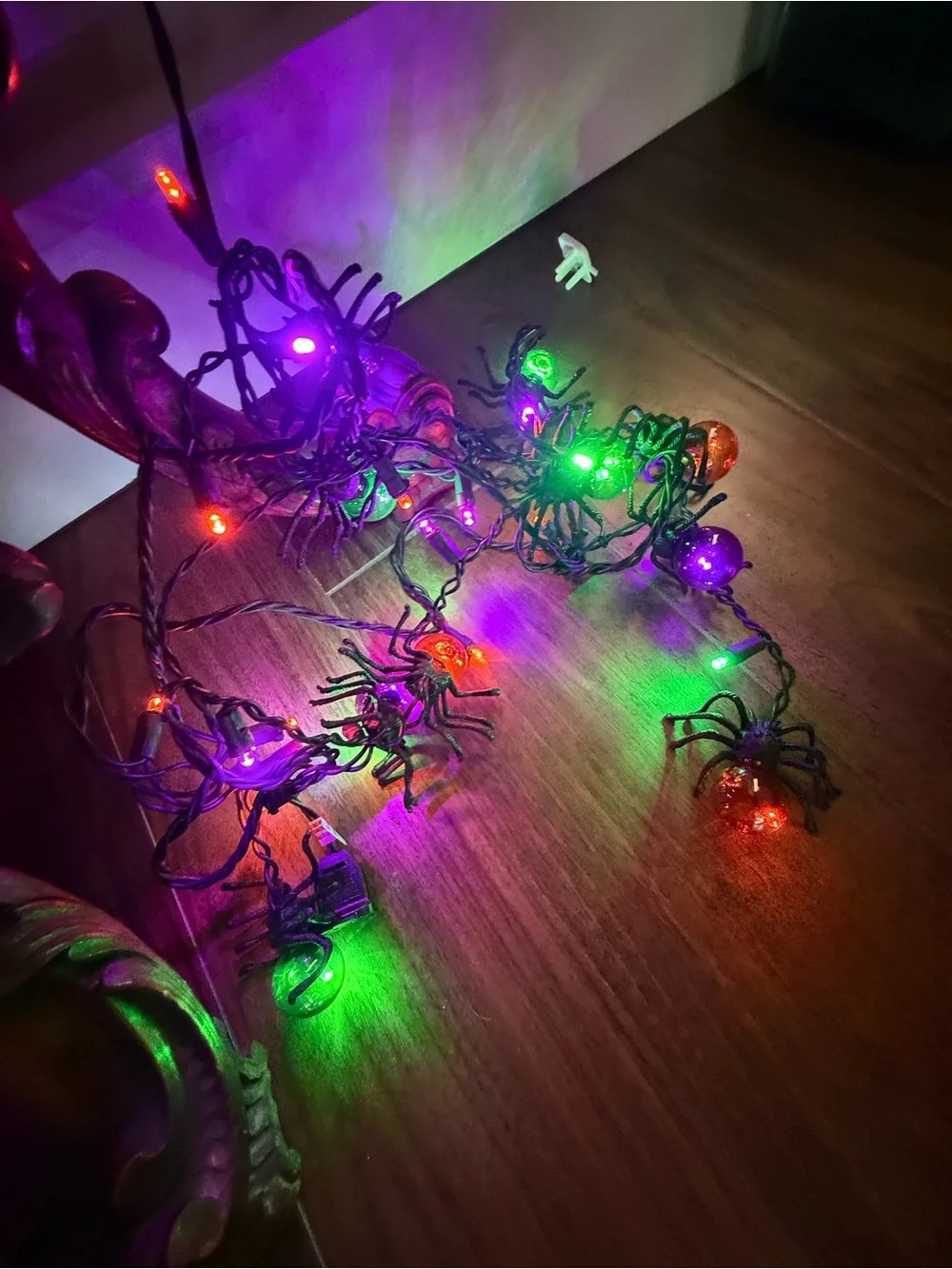 Multicolor Spider String Lights - Halloween Home Holiday Decor